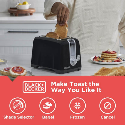 BLACK+DECKER 2-Slice Toaster with Extra-Wide Slots2