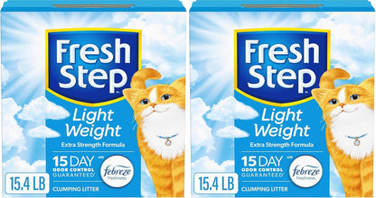 Fresh Step Light Weight Clumping Litter, Extra Strength Formula with Febreze Freshness, 15.4 Lb. Box (Package May Vary)14