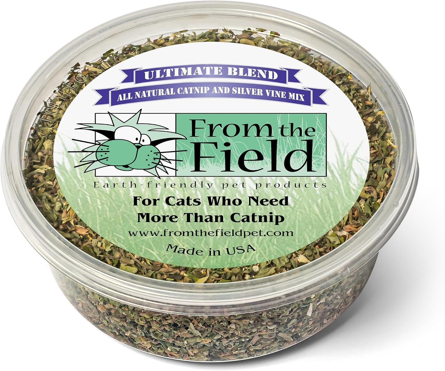 from-the-field-ultimate-blend-catnip-silver-vine-premium-usa-grown-catnip-for-toys-playtime-fresh-potent-non-toxic-eco-friendly-safe-for-kittens-cats-resealable-2-oz-tub