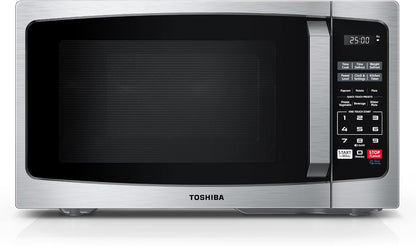 Microwave Oven, 0.9 Cu.Ft, 900W, Stainless Steel | 6 Auto Menus, 11 Power Levels, Mute Function, Child Lock, LED Lighting, for Apartments & Dorms1