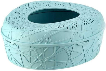 Dog Potty Training Toilet ﻿ Top Entrance Type Litter Box Anti-Splashing Cat Toilet Fully Enclosed Sand Basin Semi-Closed Extra Large Space(B)8