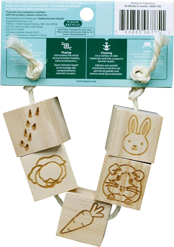 Oxbow Ox Blocks, Rabbit & Guinea Pig Toy, Bunny Enrichment Chew Toy | Oxbow Enriched Life, Rabbit Chew Toys, Guinea Pig Enrichment, Guinea Pig Chew Toys, Rabbit Enrichment, Natural Materials2
