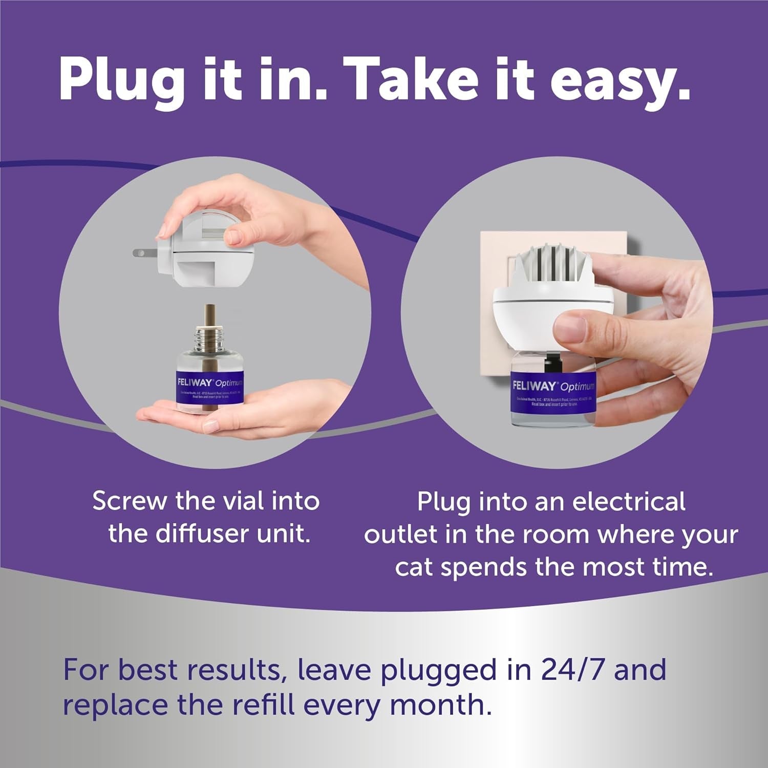 feliway-optimum-cat-calming-diffuser-kit-and-1-pack-refill-advanced-support-to-help-reduce-urine-spraying-scratching-fighting-and-hiding-due-to-stress-all-in-one-cat-pheromone-plug-in-diffuser