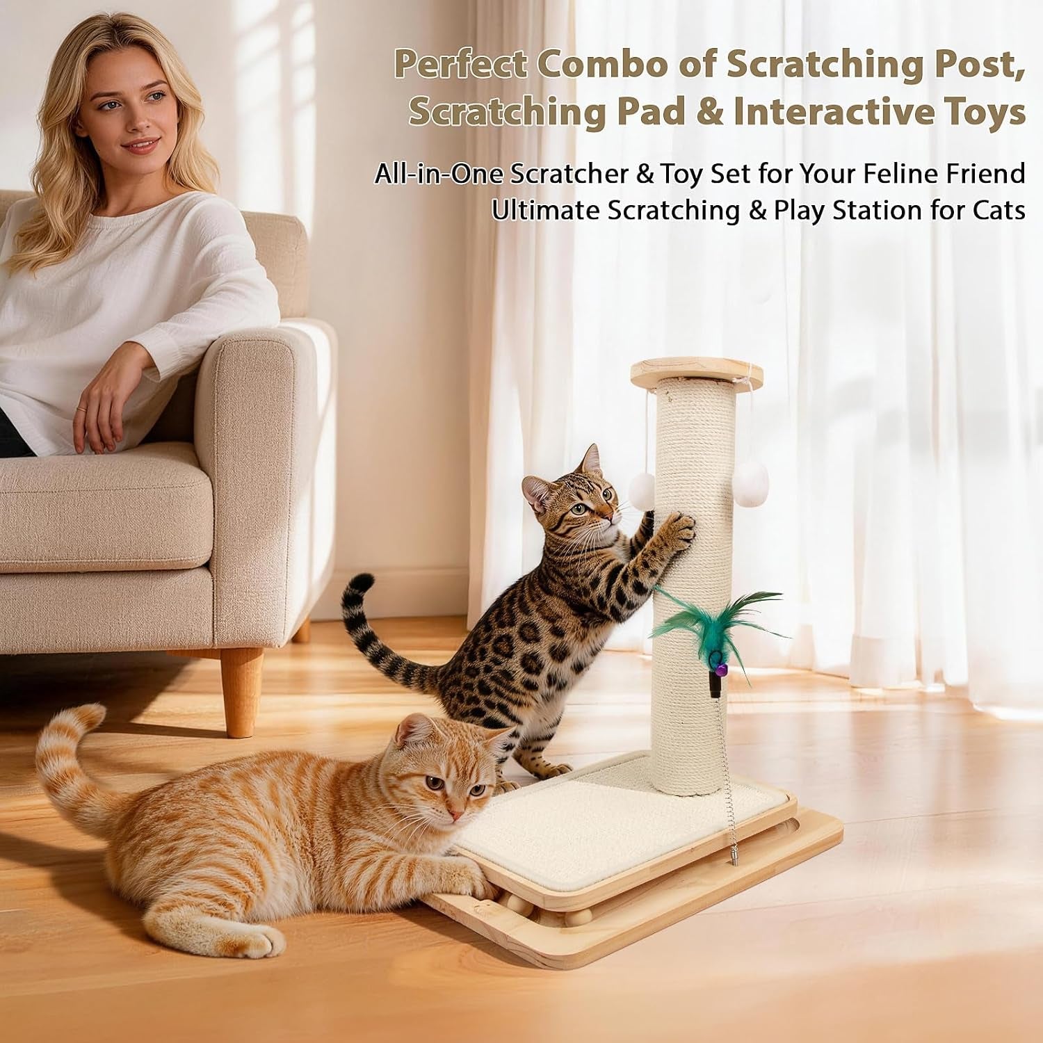 cat-scratching-post-with-sisal-mat-and-wooden-base-indoor-scratcher-stable-cat-scratch-furniture-with-durable-sisal-post-scratch-mat-and-hanging-ball-protects-furniture-easy-assembly