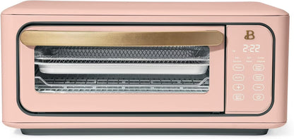 Infrared Air Fry Toaster Oven 9 Slice, 1800W Countertop Oven with Convection & Air Fry Functions, Digital Touch Display, Multi Cooking Modes for Baking, Broiling & Reheating (Rose)1