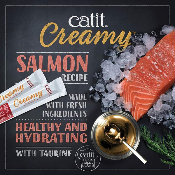 Catit Creamy Lickable Cat Treat – Healthy Variety of Flavors, 72 Pack, Hand-Feed or Serve, Nutrient-Rich Squeeze Tube, 0.5 Oz Each5