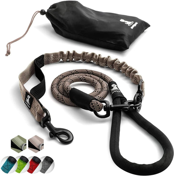 Sparklypets Double Dog Leash for 2 Dogs – Rope Bungee Dual Leash for Medium and Large Breeds with Padded Handles & Tangle Free (Teal, Medium/Large)32