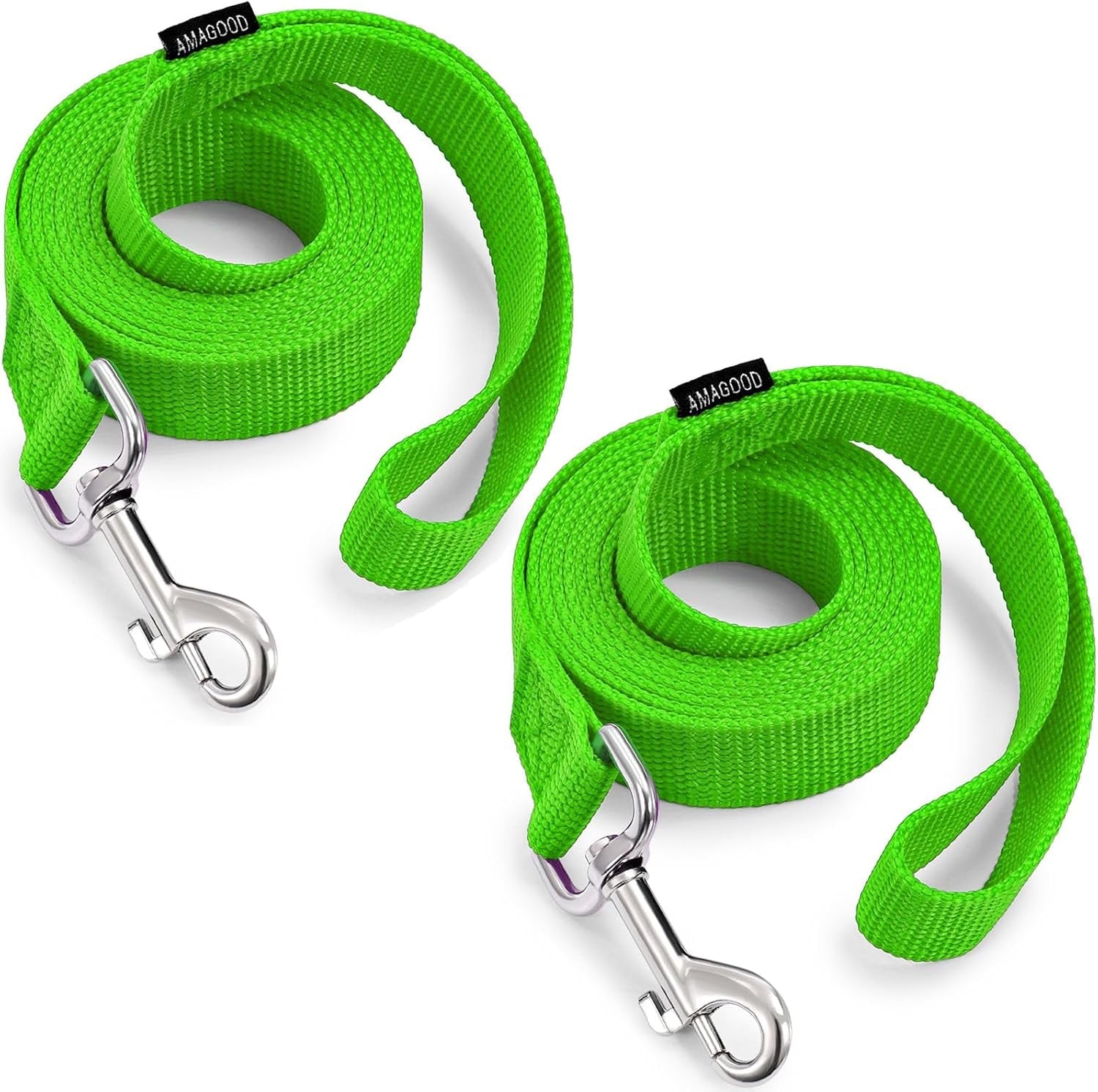 amagood-6-ft-puppy-leash-strong-traditional-style-with-easy-to-use-collar-hook-great-for-small-medium-and-large-dogs-5-8in-x-6-ft-purple