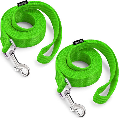 AMAGOOD 6 FT Puppy/Leash, Strong Traditional Style with Easy to Use Collar Hook, Great for Small, Medium and Large Dogs (5/8In X 6 Ft, Purple)49