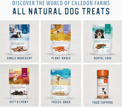 Caledon Farms Freeze Dried Beef Liver Bites Dog Treats, 150 Grams/5.3Oz12