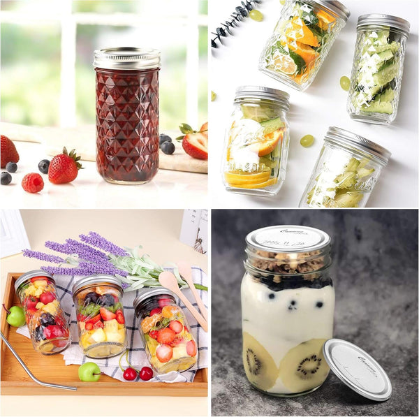 128-Count, Regular Mouth Canning Lids for Ball, Kerr Jars - Split-Type Metal Mason Jar Lids for Canning - Food Grade Material, 100% Fit & Airtight for Regular Mouth Jars6