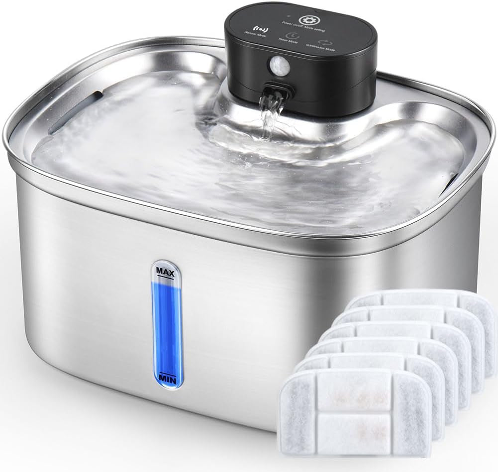 5l-169oz-automatic-stainless-steel-pet-water-fountain-for-cats-dogs-cordless-cat-dog-drinking-fountain-with-5000mah-rechargeable-battery-ultra-quiet-pump-3-smart-modes