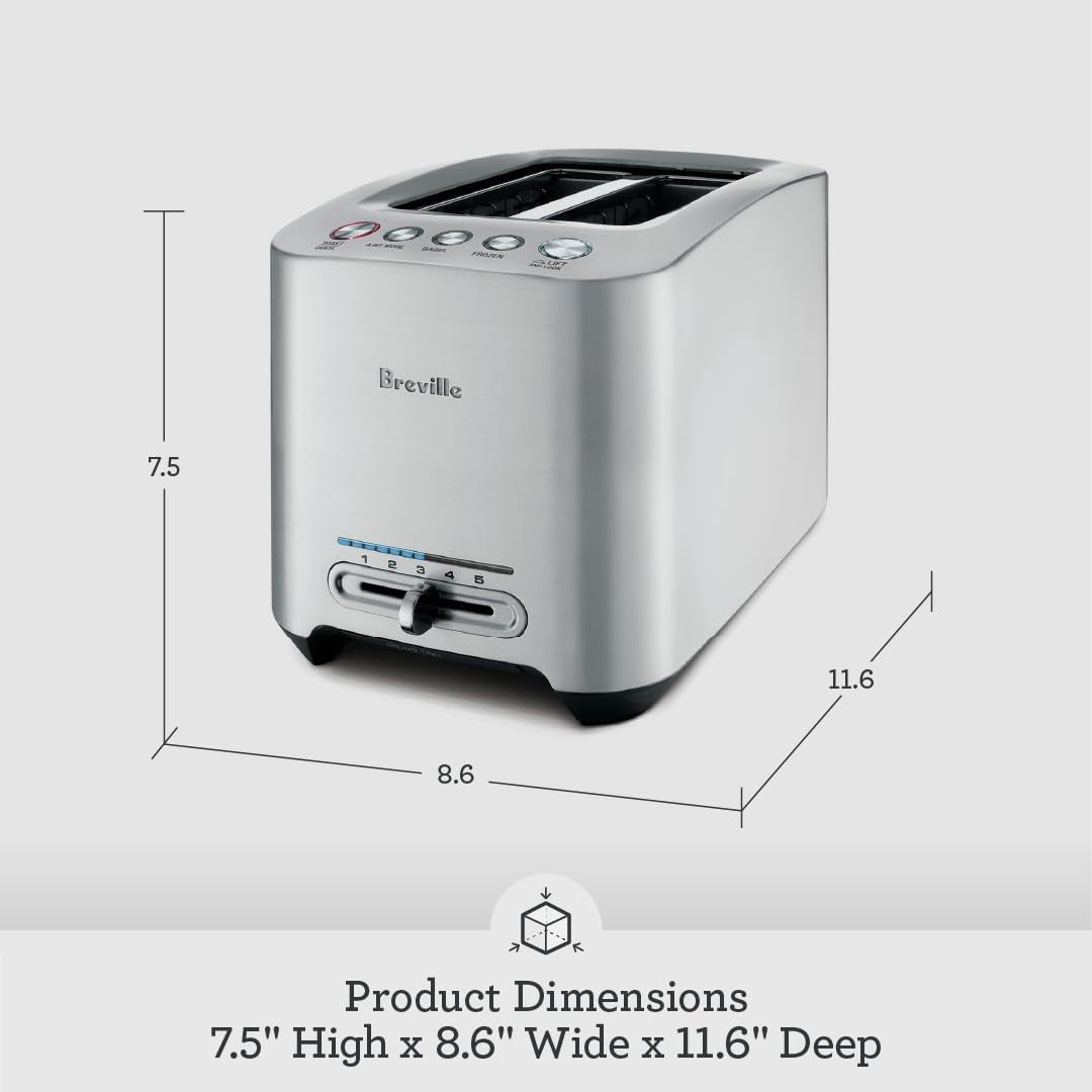 breville-bta820xl-die-cast-smart-toaster-2-slice-brushed-stainless-steel-toast-bagels-and-thick-bread-evenly-in-wide-slots-with-variable-browning-control-includes-a-bit-more-and-lift-look