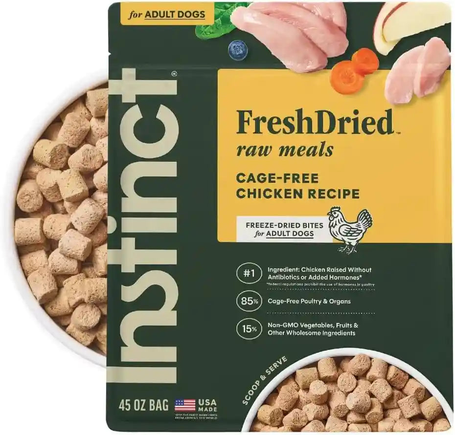 instinct-freeze-dried-meals-freshdried-bites-natural-dog-food-grain-free-grass-fed-beef-25-oz-bag