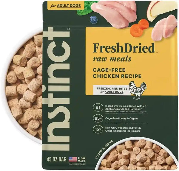 Instinct Freeze-Dried Meals, Freshdried Bites, Natural Dog Food, Grain-Free - Grass-Fed Beef, 25 Oz. Bag15