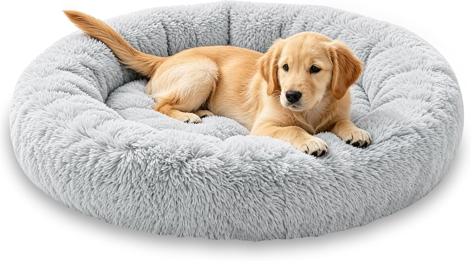 calming-donut-dog-and-cat-bed-for-indoor-cats-anti-anxiety-round-fluffy-soft-washable-small-pet-bed-for-puppy-and-kitten-warming-comfortable-luxury-anti-slip-waterproof-mute-base-20in-gray