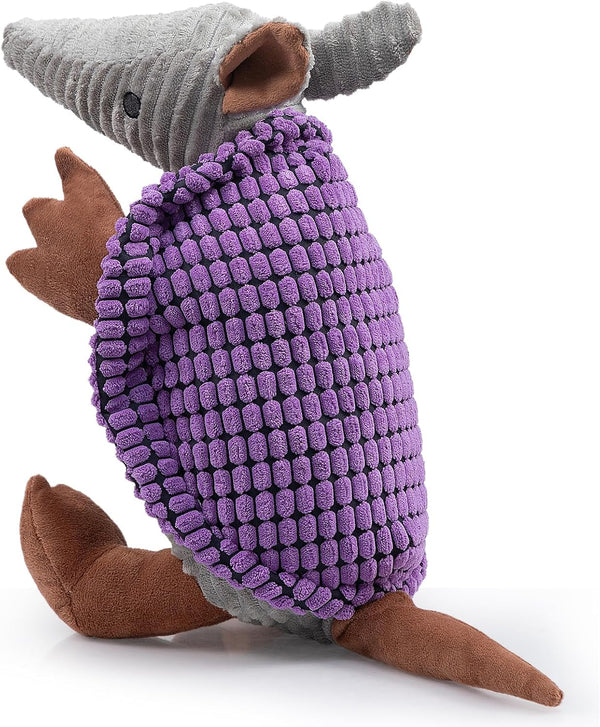 Hollypet Plush Squeaky Armadillo Chew Dog Toy for Small Medium, 8" | Cute Stuffed Armadillo Toy with Unique Grunt Squeaker & Textured Fabric for Teeth Cleaning. Great for Small & Medium Dogs27