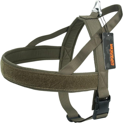 EXCELLENT ELITE SPANKER No Pull Dog Harness Padded Military Patrol Vest Adjustable Nylon Small Service Walking Dog Harness with Handle for Training Running(Blk-M) | Military Dog Harness,Cordura Nylon,Adjustable,Walking,Hiking,Training,Running,For Small Medium Large Dogs7