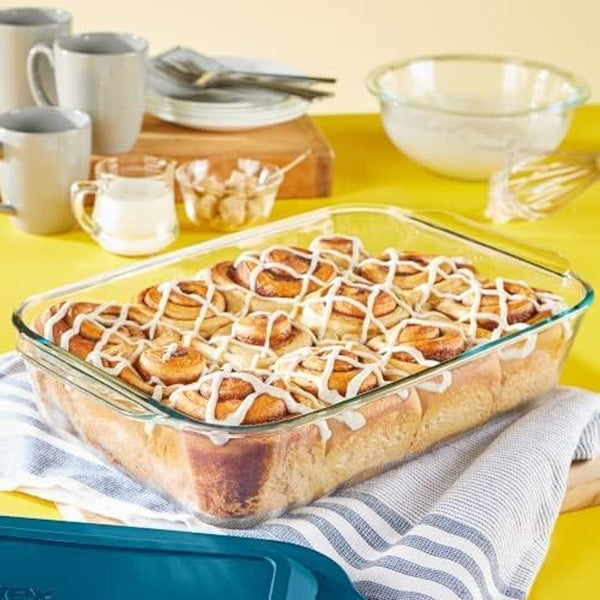 Deep (9X13") Glass Baking Dish with Lid, Deep Casserole Dish | Preheated Oven, Freezer & Microwave Safe5