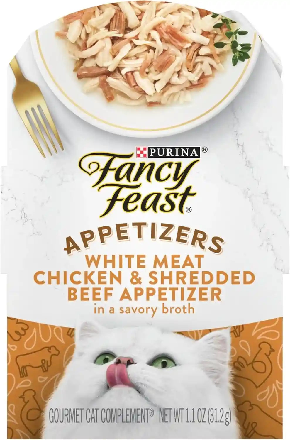 purina-fancy-feast-appetizers-lickable-grain-free-cat-food-topper-white-meat-chicken-and-shredded-beef-appetizer-pack-of-10-1-1-oz-trays