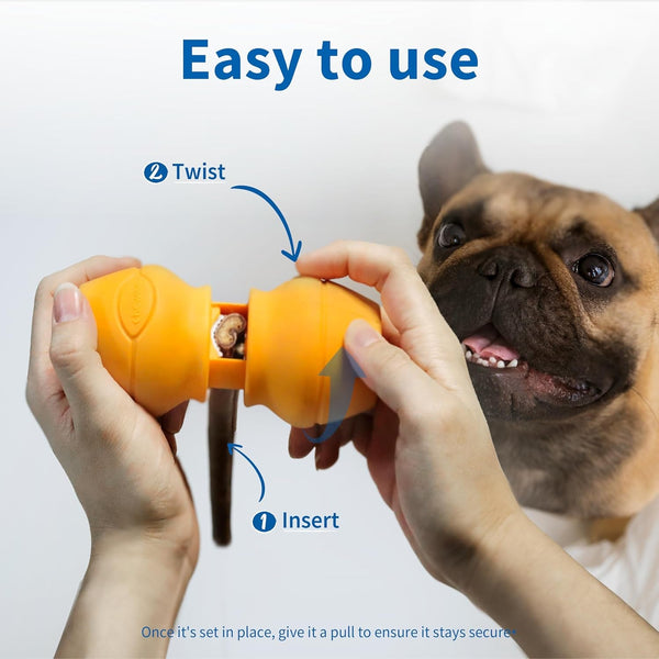 Petclan Chewise Bully Stick Holder for Dogs, Metal Teeth Dog Chew Holder | Prevents Choking, Fits Most Dogs, Bully Sticks & Most Chews, Metal Teeth Grip to the Last Inch, Bpa-Free, Dishwasher Safe6
