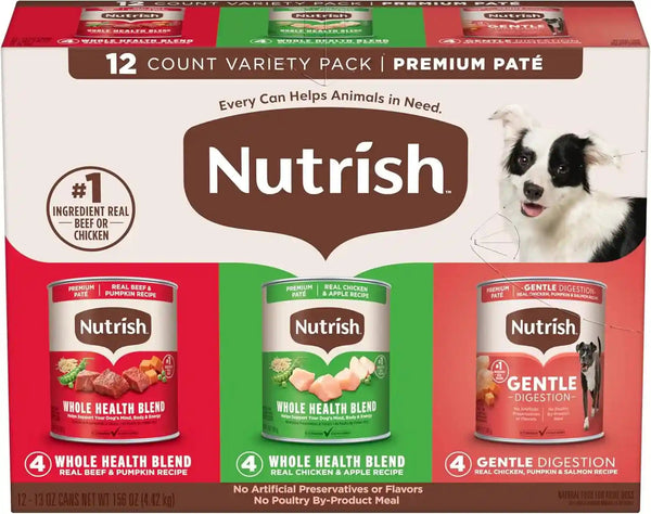 Nutrish Beef Paté Wet Dog Food, 13 Oz. Can, (Pack of 12) (Rachael Ray)13