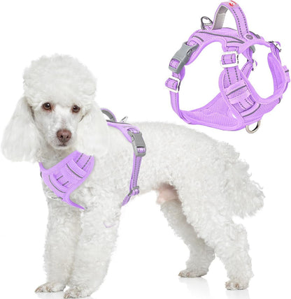 BARKBAY Dog Harness No Pull with ID Tag Pocket - Heavy Duty, Reflective, Easy Control for Large Dogs(Blue,L)39