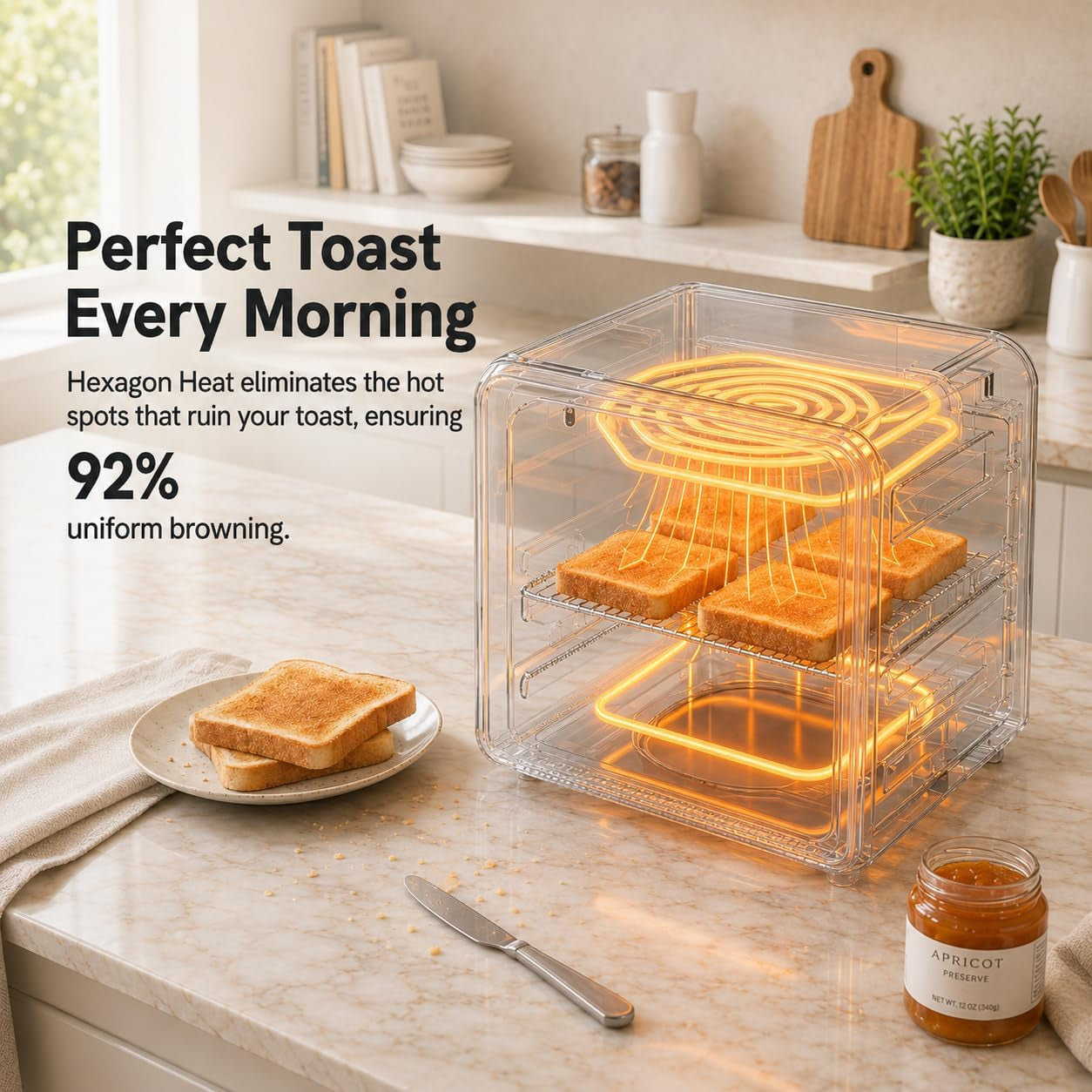 6-in-1-retro-air-fryer-toaster-oven-combo-compact-12-7-qt-small-countertop-convection-oven-fits-9-pizza-4-toast-hexagon-hybrid-heating-enamel-baking-pan-included-dark-grey-color