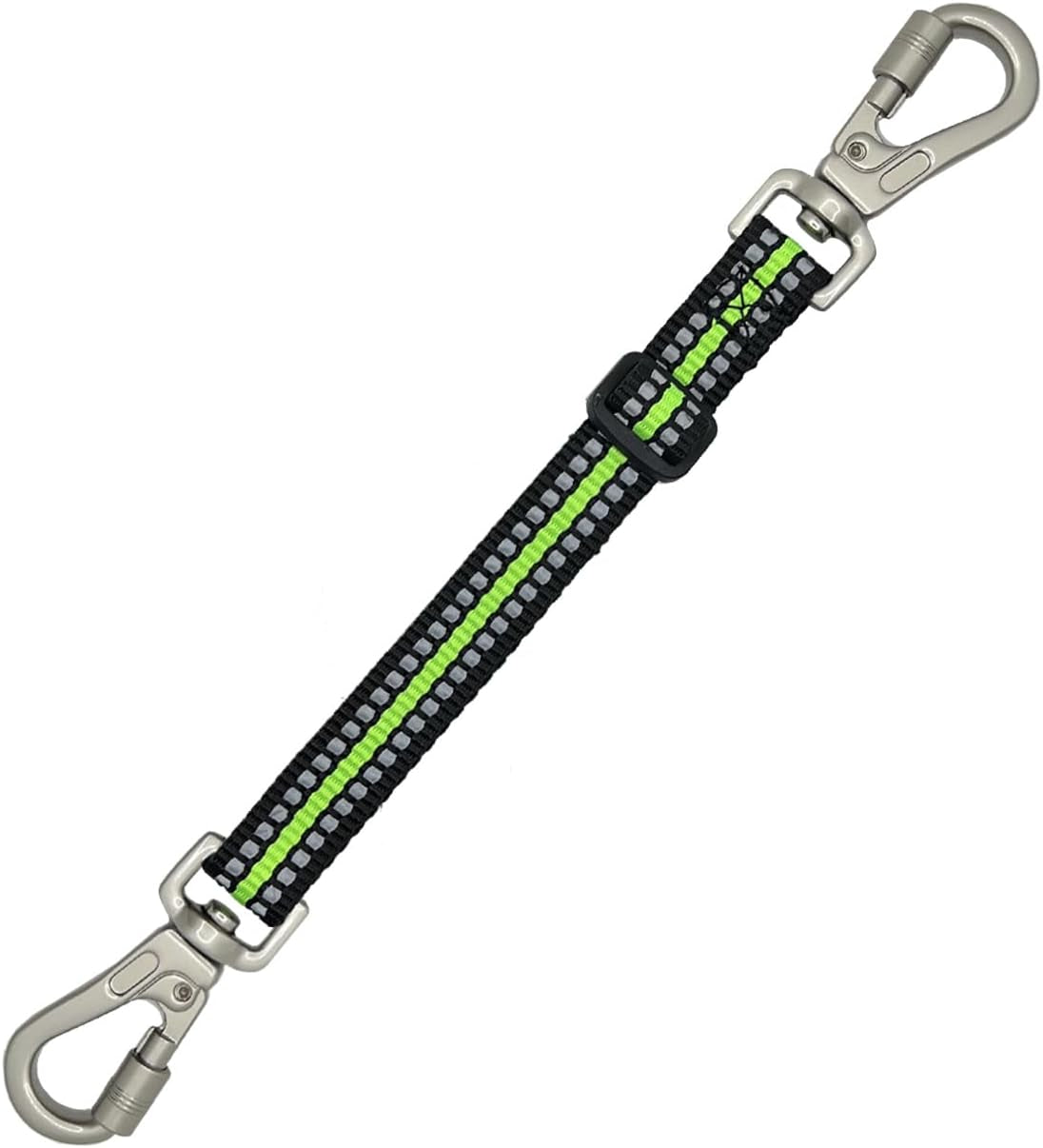 double-ended-collar-backup-clip-for-dog-harnesses-safety-clip-for-prong-collar-with-gentle-nylon-webbing-for-light-dog