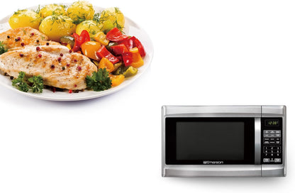 MW1338SB Countertop Microwave Oven, 6 Pre-Programmed Settings, Removable Glass Turntable, Child Safety Lock, 1.3 Cu Ft, 1000W, Stainless Steel6