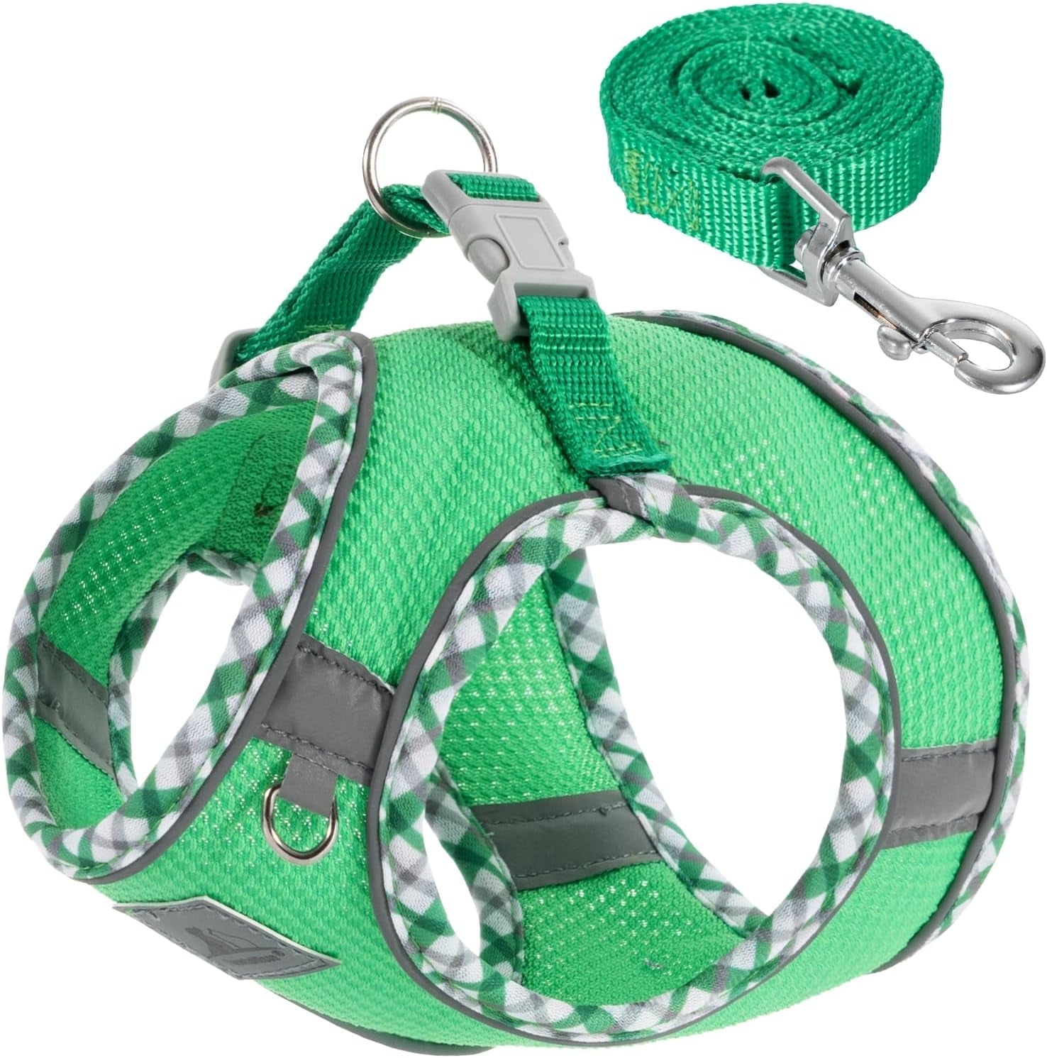 dog-harness-leash-set-no-pull-soft-breathable-small-dog-harness-adjustable-reflective-step-in-vest-for-puppy-kitten-cats