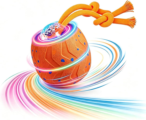 Interactive Pet Toy Ball - Bouncy, Flexible & Durable, Self-Rolling for Indoor Play, IPX7 Waterproof, Active Rolling Ball for Medium Dogs (Blue)12