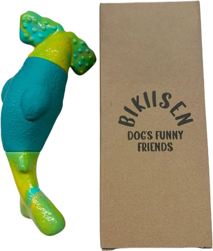 BIKIISEN Dog Toys for Aggressive Chewers, Interactive Dog Chew Toys for Large Dogs, Squeaky Chew Toys to Keep Them Busy, Tough Toys for Medium/Large Breed (Green)8