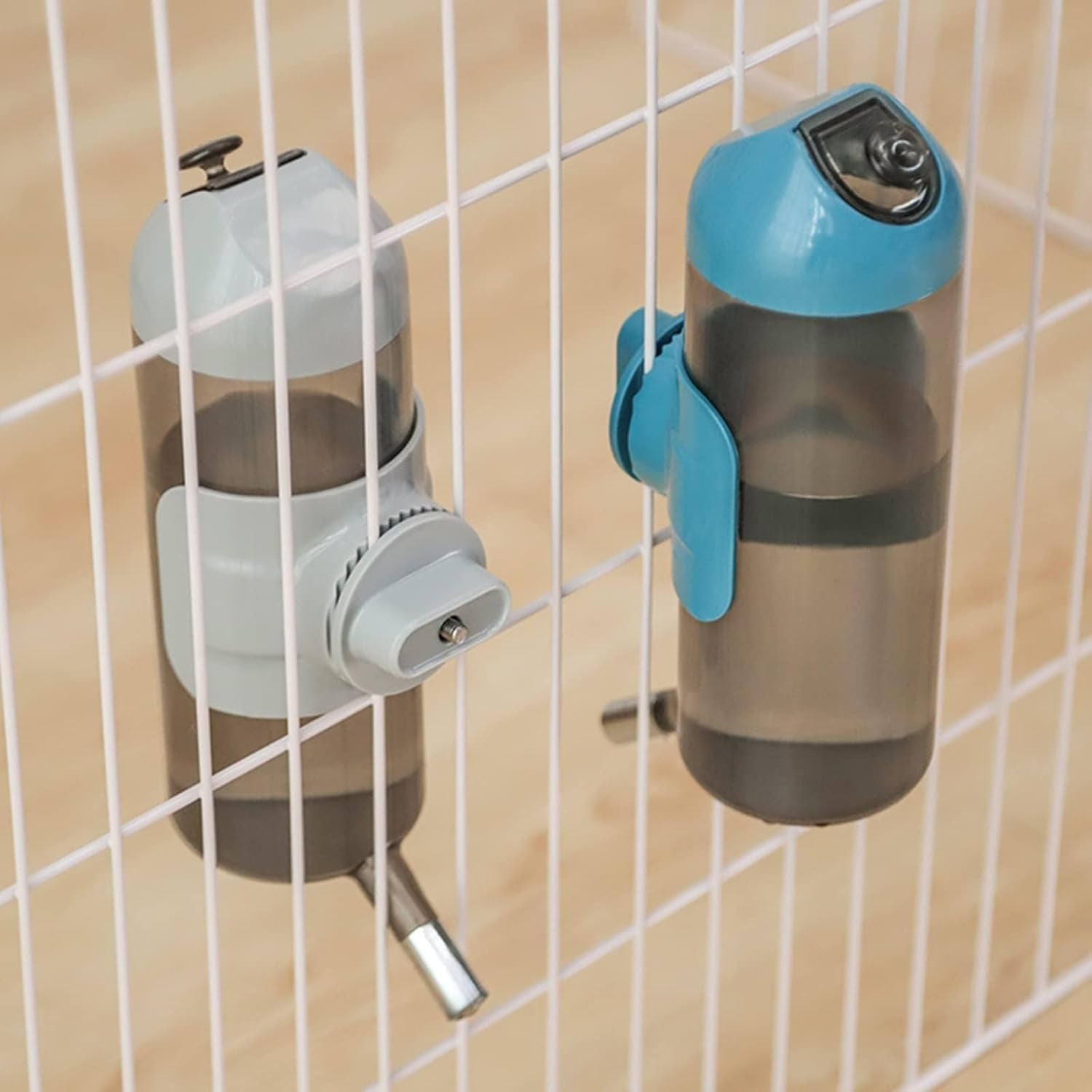 pet-water-bottle-hanging-dog-water-dispenser-kennel-drinker-kettle-feeder-bpa-free-cage-crate-hutch-puppy-cat-rabbit-17oz-gray