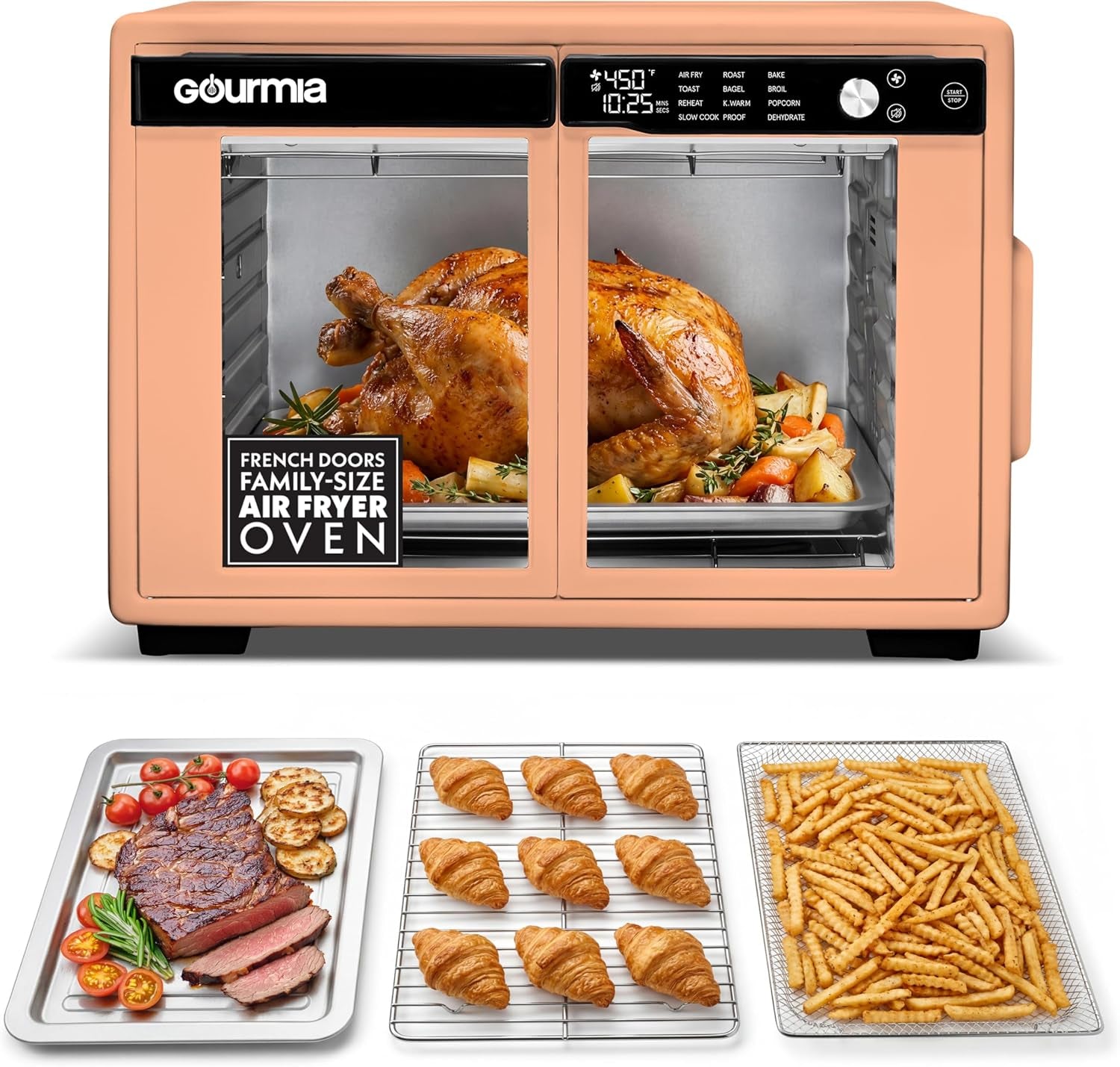 french-door-air-fryer-oven-37-qt-large-capacity-convection-toaster-oven-fryforce-360-digital-display-12-cooking-presets-dehydrate-fits-13-pizza-dishwasher-safe-peach