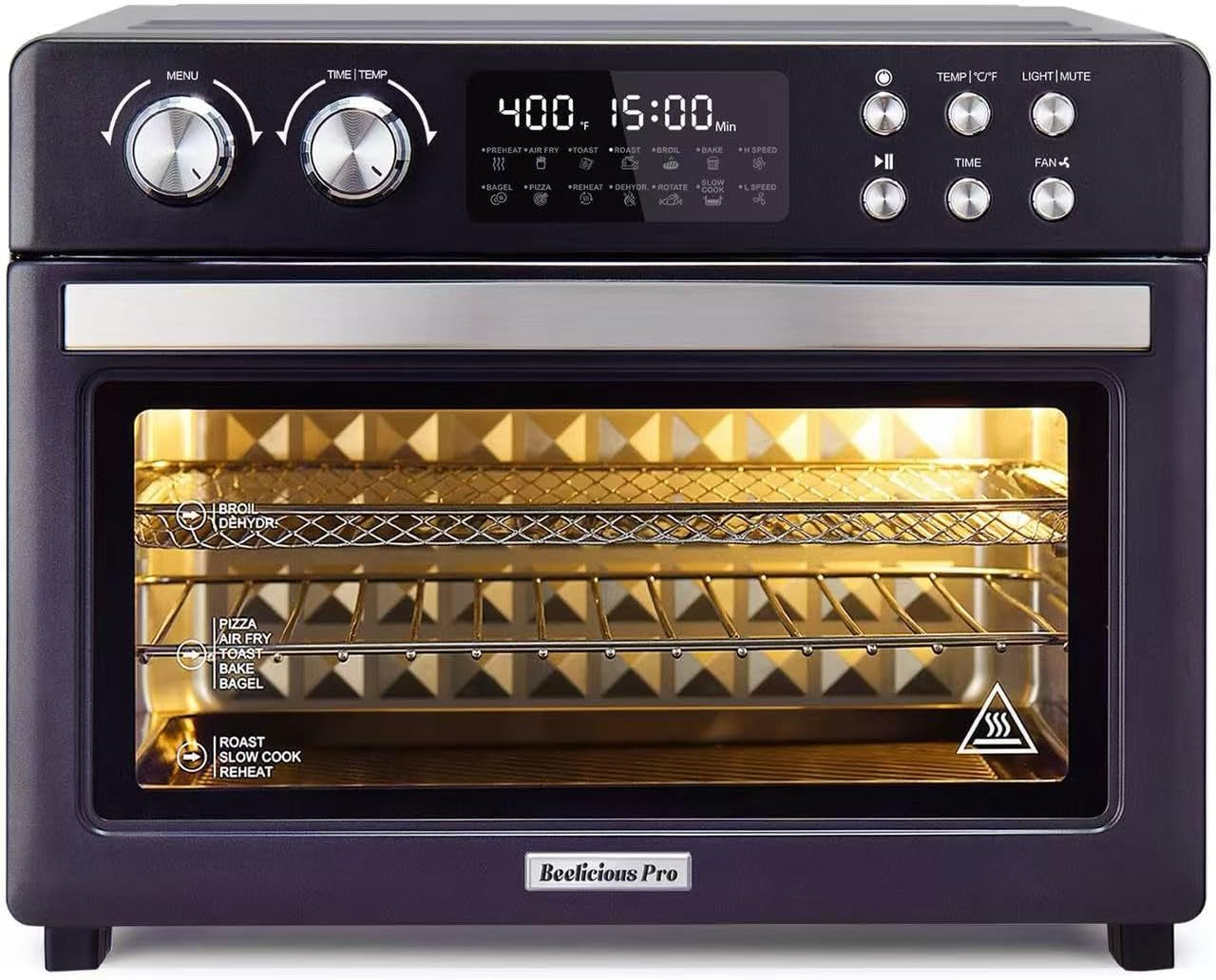 28qt-air-fryer-toaster-oven-combo-large-12-in-1-convection-countertop-oven-with-next-gen-heatwave-convection-3-layer-cooking-rotisserie-for-chicken-fits-11-pizza-full-accessories-purple-black