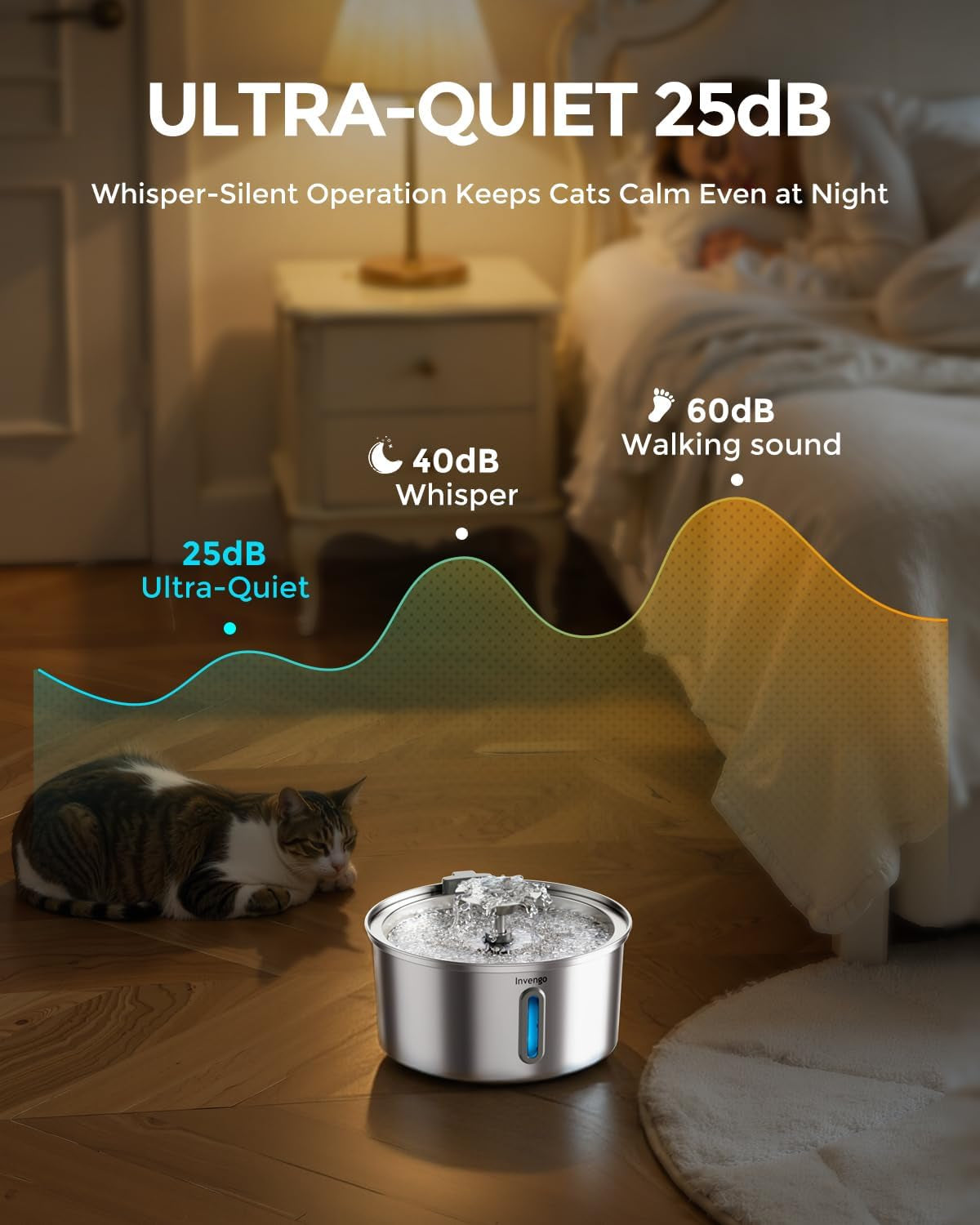 cat-water-fountain-stainless-steel-3-2l-108oz-invengo-automatic-pet-fountain-for-cats-dogs-ultra-quiet-25-db-pump-includes-4-replacement-filters-sponges-led-water-level-window-easy-to-clean
