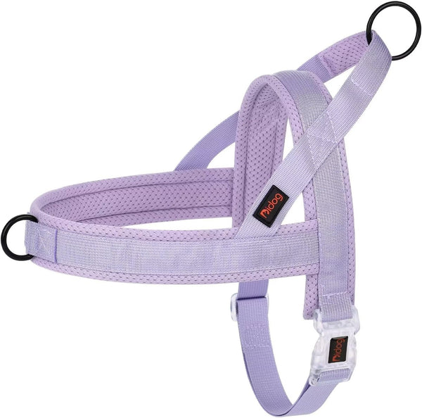 Didog No Pull Dog Harness with Breathable Mesh Padded, Quick Fit & Easy on Dog Vest Harness for Small Medium Large Dogs Training Walking(Purple,Xs)1