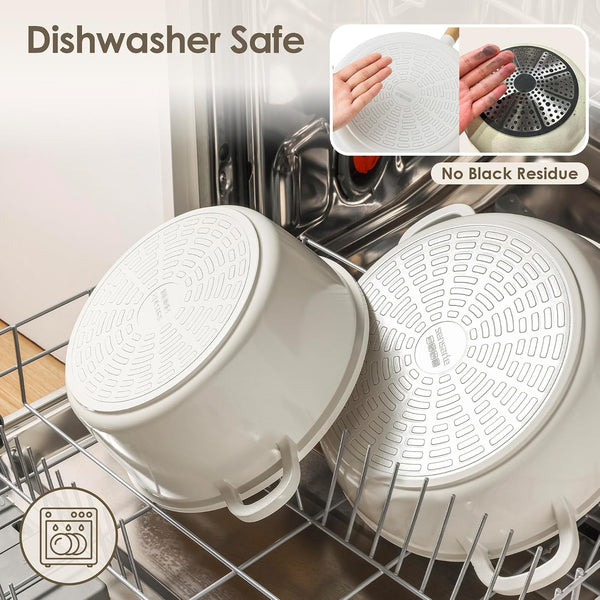 Ceramic Cookware Set 14Pcs, Nonstick Pots and Pans Set | Healthy Non Toxic Induction Cooking Set, Stackable Cookware with Kitchen Utensils, Pot Protectors, PFAS/PTFE Free9