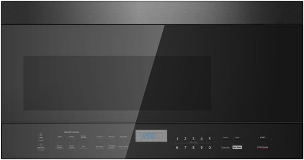Black+Decker 1.6 Cu. Ft. 1000 Watt over the Range Microwave Oven with LED Display, Child Safety Lock, Black1