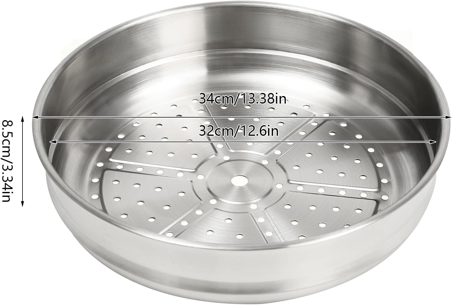 stainless-steel-wok-pan-stir-fry-wok-non-stick-frying-pan-honeycomb-skillet-with-handle-lid-for-gas-stove-induction-cooker-ceramic-stove-silver-black-13in-with-steamer-basket