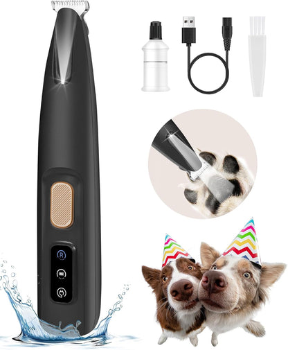 FURBONA Dog Paw Trimmer, 18Mm Quiet Dog Hair Trimmer with LED Light | 18Mm Wide Blade for Paws, Face, Ears and Rump, LED Light, 35Db Quiet Pet Grooming, IPX4 Water-Resistant, USB Rechargeable10