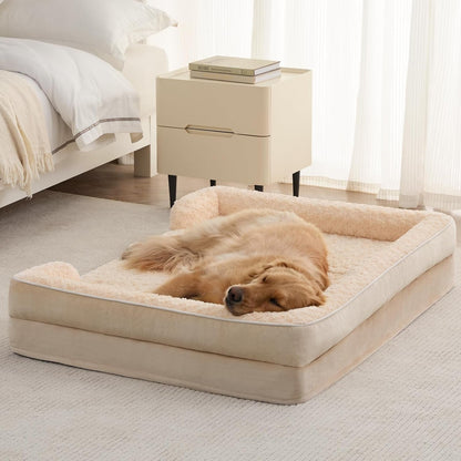 WNPETHOME Dog Beds for Large Sized Dogs, Washable Orthopedic Dog Couch Sofa Bed with Waterproof Lining & Non-Skid Bottom for Pet Sleeping6