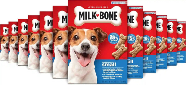 Milk-Bone Original Medium Dog Biscuits, 10 Lb Box | 280+ Treats, Classic Meaty Taste, Crunchy Dog Treats for Dogs 20-50Lbs, 15% Protein, 12 Vitamins & Minerals, Made in the USA20