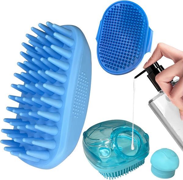 2PCS Dog Washing Gloves and Dog Shampoo Brush, Dog Bath Brush That Can Add Dog Shampoo, Dog Bath Supplies Dog and Cat Bath Set10