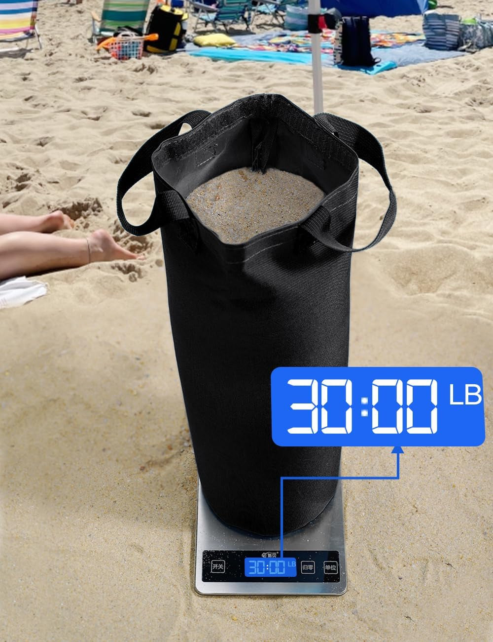 120lbs-extra-large-heavy-duty-canopy-weights-sand-bags-for-ez-pop-up-canopy-tent-gazebo-outdoor-instant-sun-shelter-patio-umbrella-upgraded-5-full-sized-magic-stick-and-2-nylon-handles-4pack