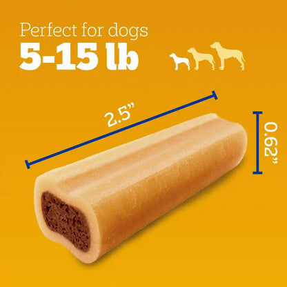 Pedigree Mini Jumbone Small Dog Treats, Beef Flavor, 35 Count | Bone-Like Exterior, Meaty Center, Long-Lasting Chew, for Toy and Small Dogs 5-15 Lbs, Developed with Waltham Science6