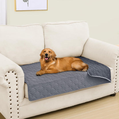Smiry Waterproof Dog Bed Cover Blanket, Reversible Pet Blanket | Soft Reversible, Washable Leakproof Cats Dogs Couch Cover for Sofa, Couch, Furniture (30X70 Inch)110
