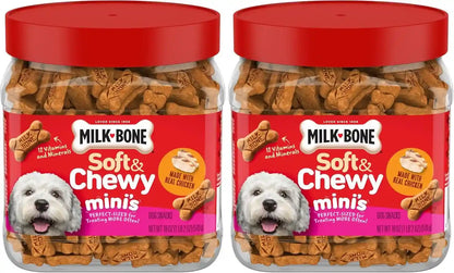 Milk-Bone Soft & Chewy Dog Treats, Made with Real Beef & Filet Mignon, 25 Ounce Canister14
