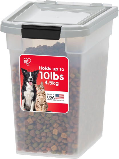 IRIS USA Dog Food Storage Container, Airtight, 30 Lb Capacity, Wheels | Airtight Seal Keeps Kibble, Bird Seed, and Pet Food Fresh While Wheels Provide Easy Mobility around the Home.7